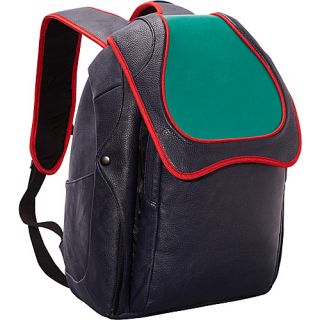 Calais Iconic Series Laptop Backpack Dark Cyan / Dark Blue / Red   Aery