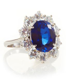 Synthetic Sapphire Royal Ring