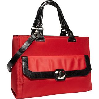 Francine Collection   Madison 16.1 Laptop Tote Red / Black  