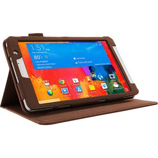 Samsung Galaxy Tab Pro 8.4 inch   Dual View Folio Case Brown   rooCASE L