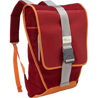 Durable Solid Flap Backpack Red   Ranipak Laptop Backpacks