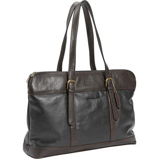 Leather Commuter Bag   Black