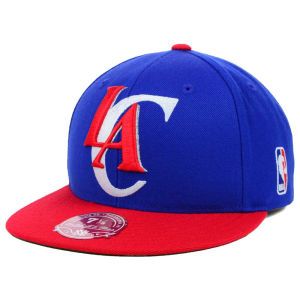 Los Angeles Clippers Mitchell and Ness NBA XL Logo 2 Tone Fitted Cap