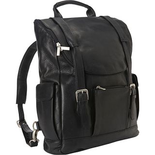 Classic Laptop Backpack Black   Le Donne Leather Laptop Backpac