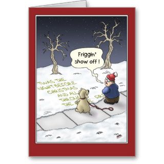 Funny Christmas Cards Steady Flow