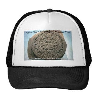 Aztec "Sun calendar," Mexico City Hats
