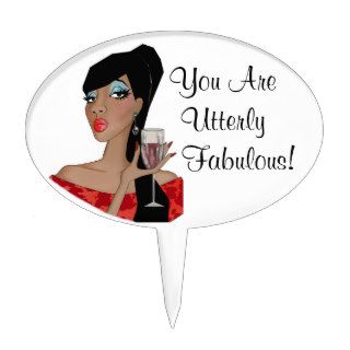 "You Are Utterly Fabulous" Oval Cake Topper