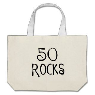 50th birthday gifts, 50 ROCKS Bags
