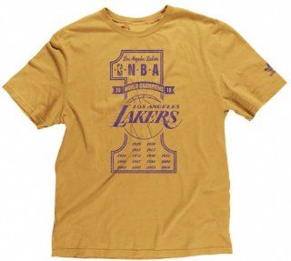 Los Angeles Lakers 2010 Champions 16X Champs Number One Team Premium T shirt Small  Sports Fan T Shirts  Sports & Outdoors