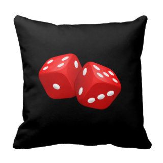 Red Dice Pillows