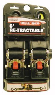 ERICKSON RETRACTABLE RATCHETING TIE DOWN STRAPS   2" X 6FT, Manufacturer ERICKSON, Manufacturer Part Number 34414 AD, Stock Photo   Actual parts may vary. Automotive