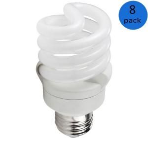 Philips 60W Equivalent Soft White (2700K) T2 Spiral CFL Light Bulb (8 Pack) (E*) 171780