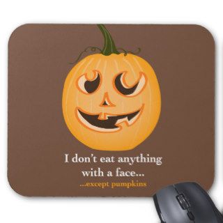 Pumpkin Face   Mouse Pad