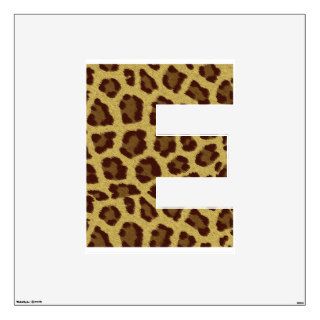 Leopard Print Alphabet Wall Skin