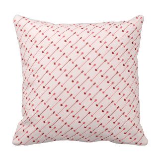 Happy Valentine's Day Cupid's Arrows Pink Red Pillow