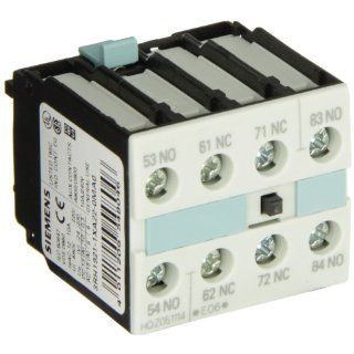 Siemens 3RH19 21 1XA22 0MA0 Auxiliary Switching Block For Contactor, S0 S12 Size, Screw Connection, 4 Pole, 22 Identification Number, 2 NO + 2 NC Contacts Motor Contactors