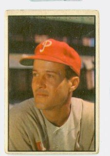 1953 Bowman Color 131 Connie Ryan Phillies Fair to Good High Number Sports Collectibles