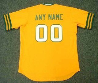 OAKLAND ATHLETICS 1970's Majestic Cooperstown Throwback Home Jersey Customized with Any Name & Number(s), LARGE  Sports Fan Jerseys  Sports & Outdoors