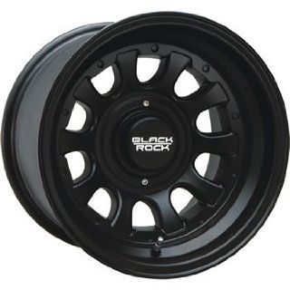Black Rock Type D Alloy 17x8 Black Wheel / Rim 5x5 & 5x5.5 with a 0mm Offset and a 87.00 Hub Bore. Partnumber 909B 785345 Automotive