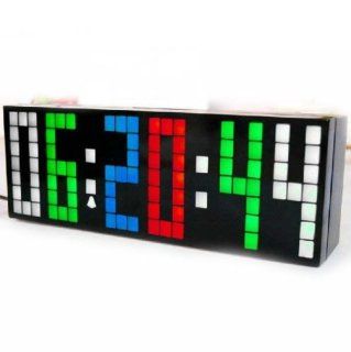 Generic 2 Generation Digital Large Big Number Jumbo LED Alarm Clock with Countdown/Snooze/Option 4 Corlors Changing Light Electronics