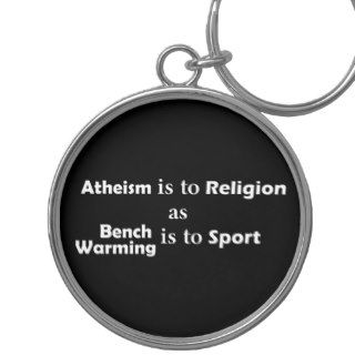 Atheism Analogy   Metal keychain