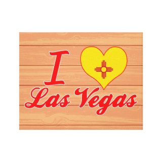 I Love Las Vegas, New Mexico Gallery Wrapped Canvas