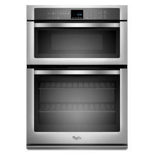Whirlpool 27 in. Electric Wall Oven with Built In Microwave in Stainless Steel WOC54EC7AS