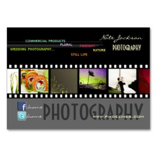 Custom Portfolio business cards photos template