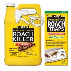 Harris 1 gal. Roach Killer and Roach Trap Value Pack HRS 128VP