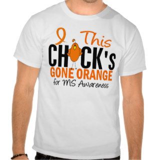 MS Chick Gone Orange Tee Shirts