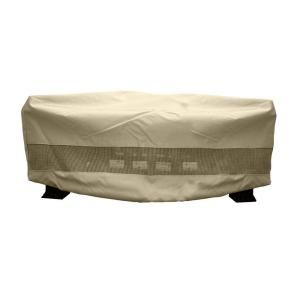 Hearth & Garden 380G Polyester Large Square Patio Fire Pit Cover with PVC Coating SF40249