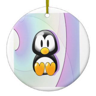 Adorable Cartoon Penguin Christmas Ornaments