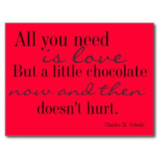 Love and Chocolate Postcard