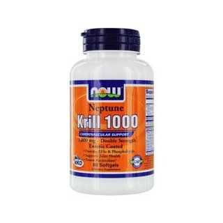 NOW Foods by Now Neptune Krill 1000 Cardiovascular Support 1000mg  60 Softgels  Eau De Toilettes  Beauty