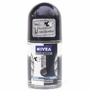 Nivea for Men Invisible for Black & White Power Deodorant Roll on Travel Size 25ml Health & Personal Care