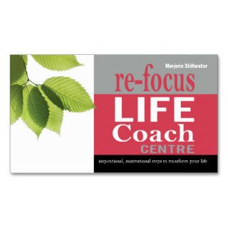 Life Coach Centre Personal Goals Motivational Business Cards
