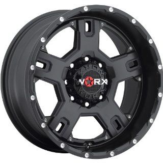 Worx Havoc 18 Satin Black Wheel / Rim 8x6.5 with a 12mm Offset and a 125.2 Hub Bore. Partnumber 802 8982SB+12 Automotive