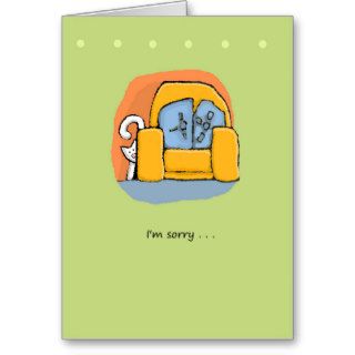 I'm Sorry, Cat Greeting Cards