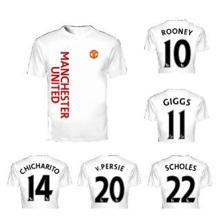 Paul Scholes Back Number Printed Manchester United Football Club Soccer Fan T shirt P 21 (Large Size)  Sports Fan T Shirts  Sports & Outdoors
