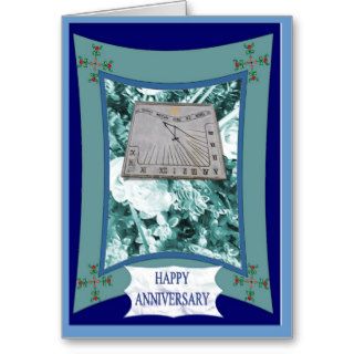 Happy Anniversary, Sundial time Greeting Card