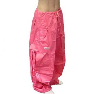 Unisex Basic UFO Pants (Neon Pink) (XX Small (26 28 inch Waist)) Clothing