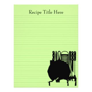 Recipe Binder Sheets 8.5x11 Customizable Both Side Full Color Flyer