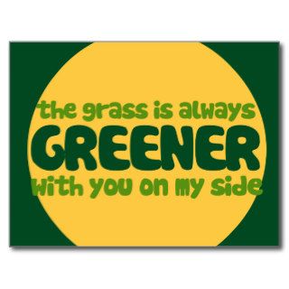 The Grass is always greener Postcards