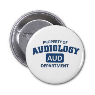 Property of Audiology Department Buttons