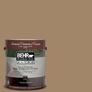 BEHR Premium Plus Ultra Home Decorators Collection 1 gal. #HDC NT 28 Soft Bronze Eggshell Enamel Interior Paint 275301