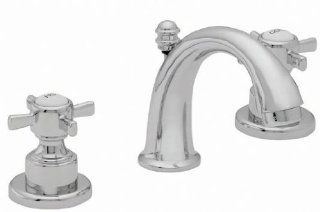 California Faucets 3407 PBU Polished Brass Uncoated Montecito Mini Widespread Bathroom Faucet   Bathroom Sink Faucets  