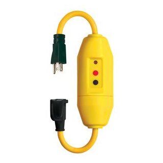 GFCI Outlet Adapters In Line Cord w/ Single Plug 18""
