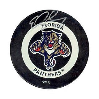 Ed Jovanovski Hockey Puck Autographed / Signed Florida Panthers Sports Collectibles