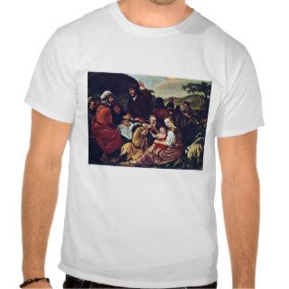 Moses' Parting Of Jethro By Victors Jan Tshirt
