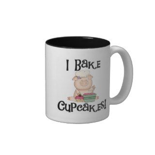 Pig I Bake Cupcakes Tshirts and Gifts Coffee Mugs